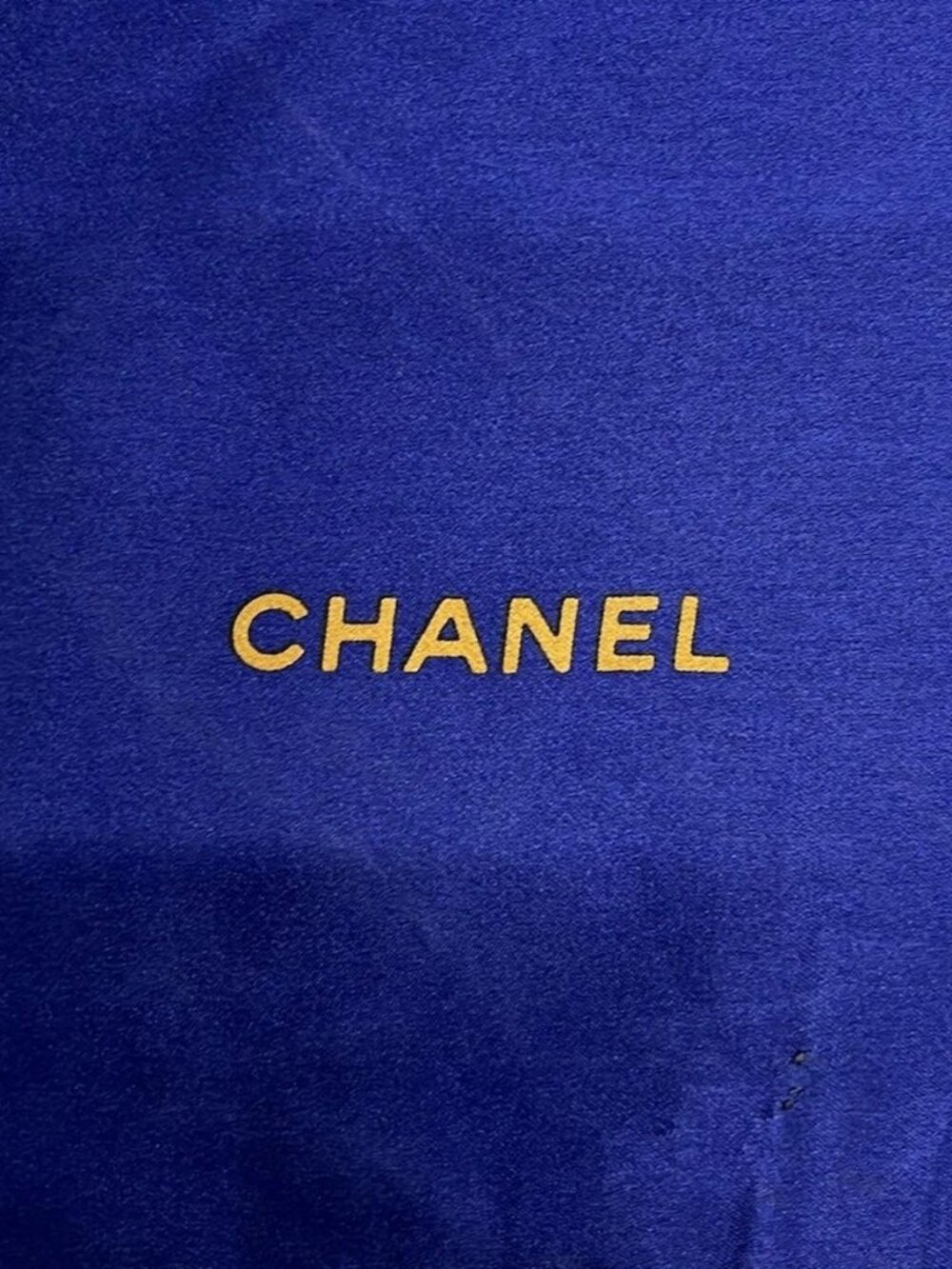CHANEL - Navy Dark yellow Multi Scarf - Picture 2 of 5
